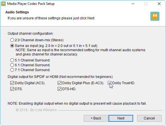 Media Player Codec Pack For Microsoft Windows